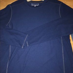 Men’s Small Sierra Ridge Stripe Crew Shield Blue